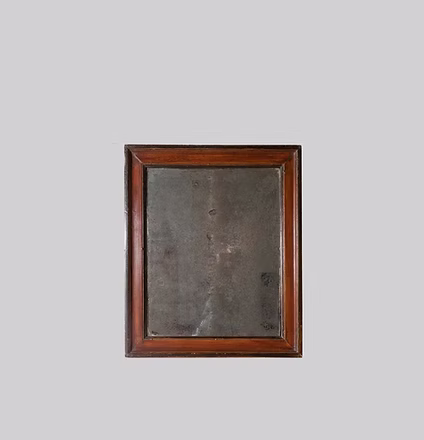 18th C. Flemish Sangue de Boeuf Mirror with Original Glass