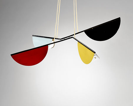 Mid Century Suspension Four Arm Light (Chandelier)