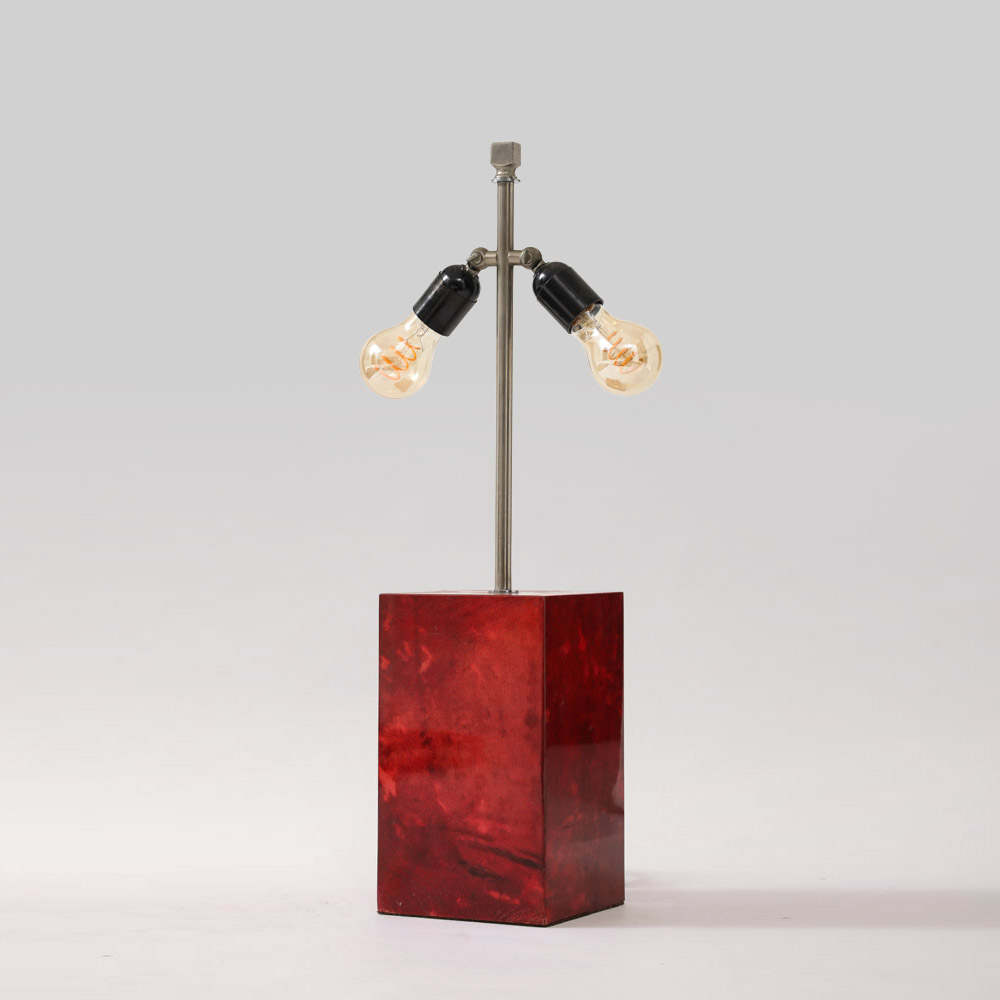 Red Aldo Tura Lamp