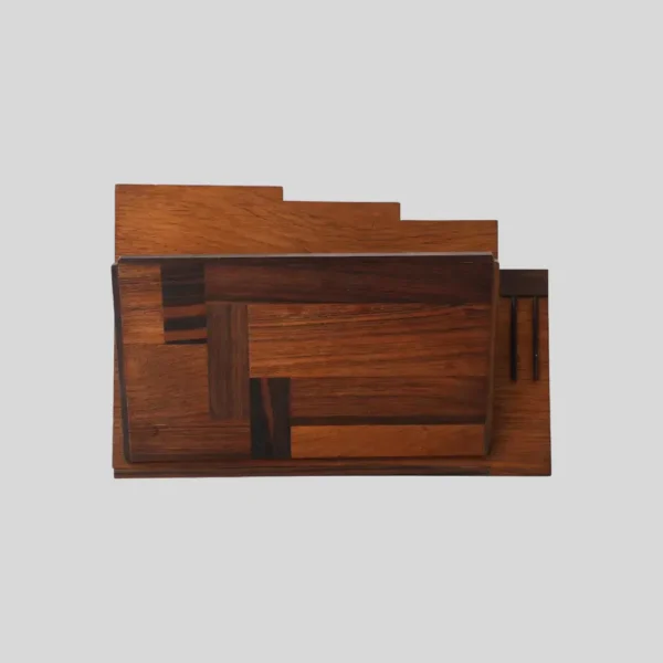 French Modernist Wall Mounted Magazine Rack, 1920's