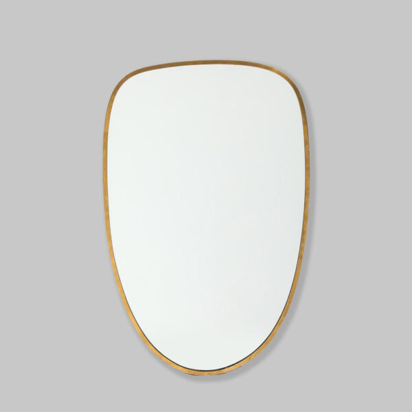 Italian Modernist Mirror brass Frame