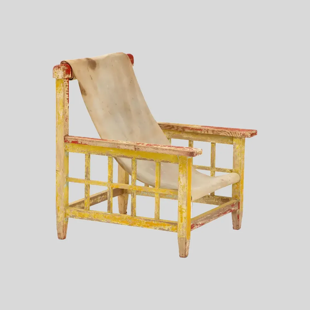 Robert Mallet Stevens, Hammock Chair, France, 1925, Original Canvas & Paint