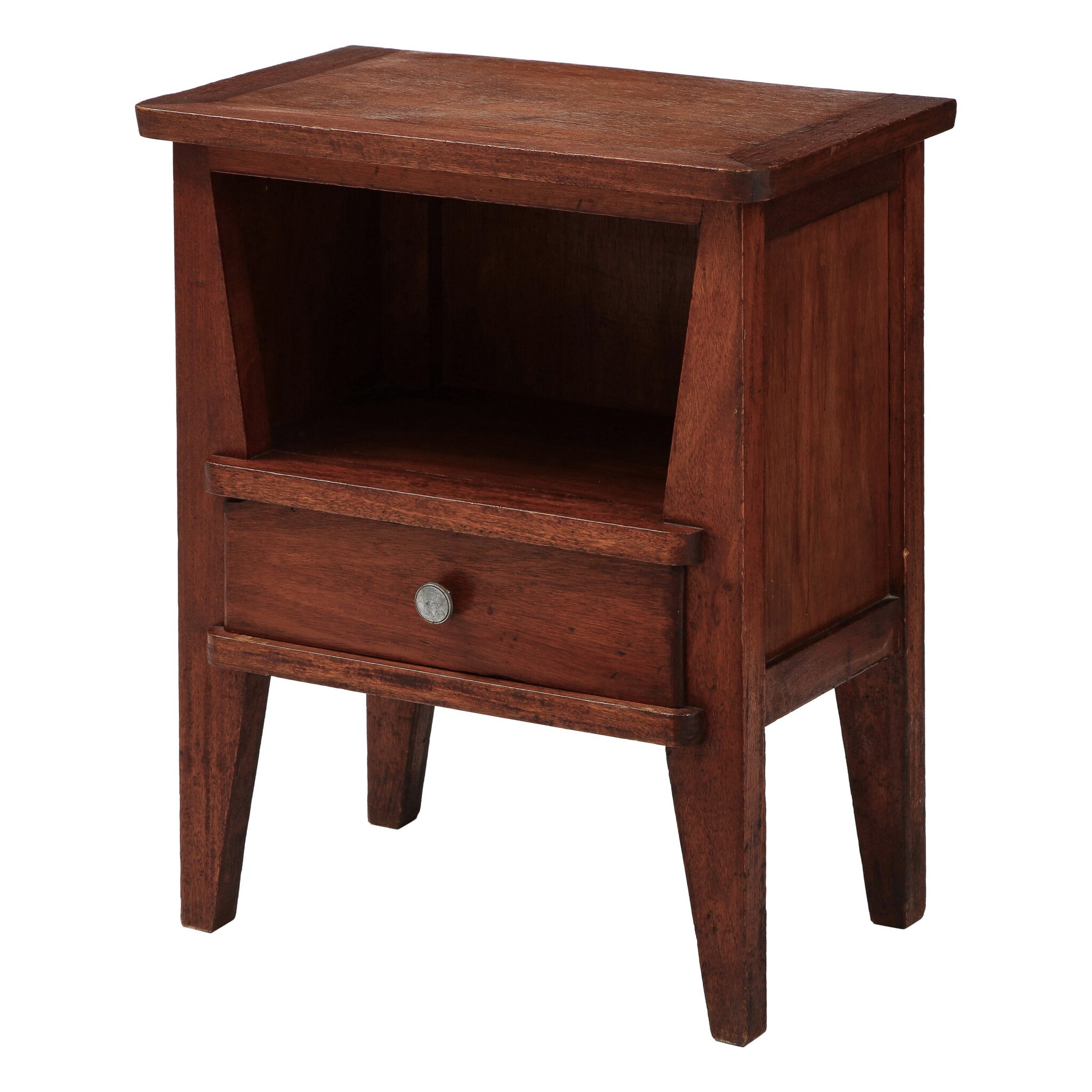 René Gabriel Night Stand, France, c. 1945, Stamped