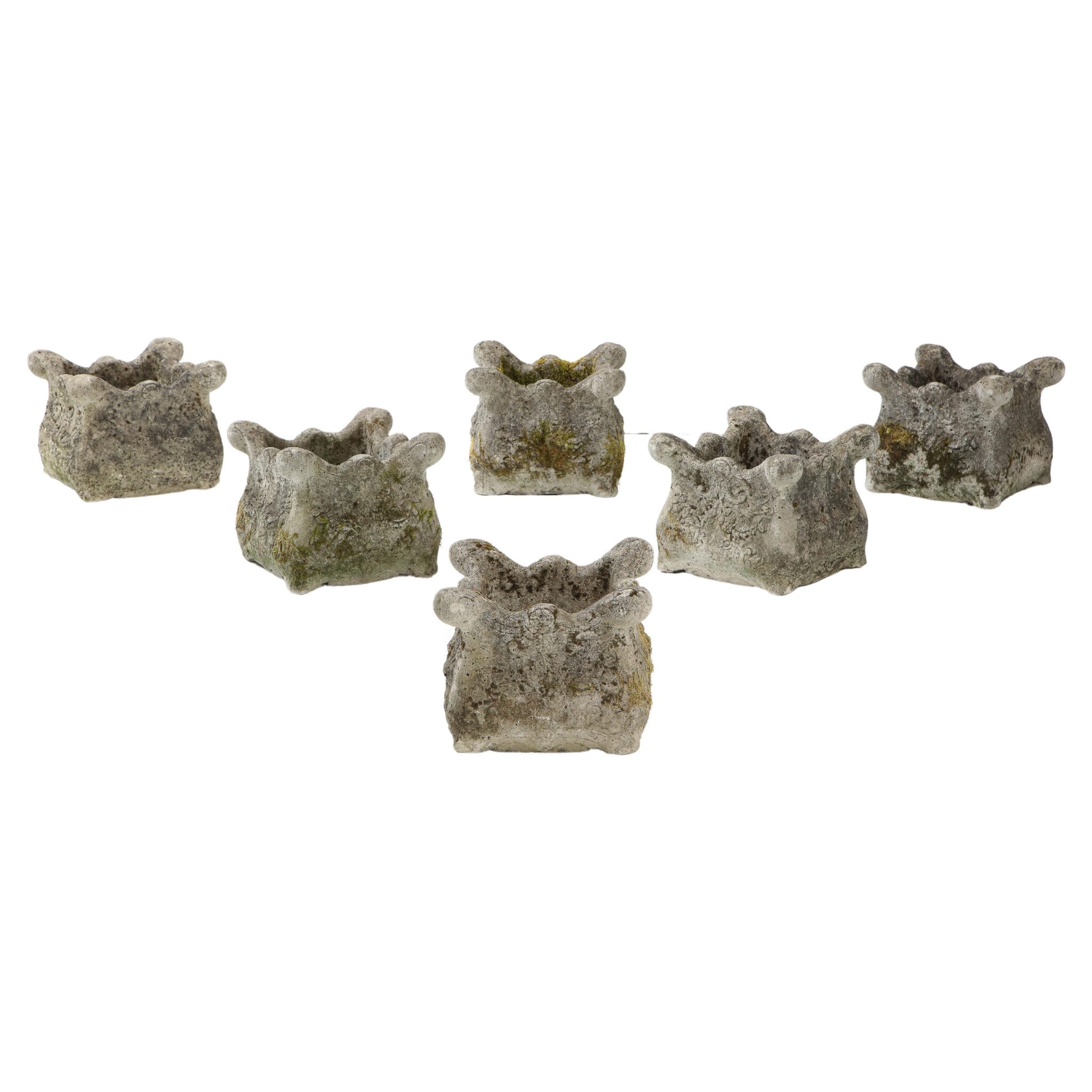 Set of 6 Early 20th C. Planters, Normandy, France