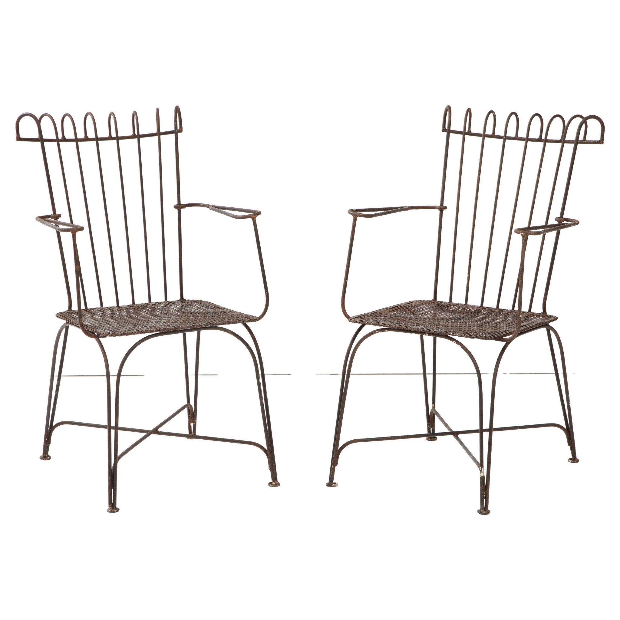 Pair of Mathieu Mategot Chairs, France, C. 1950