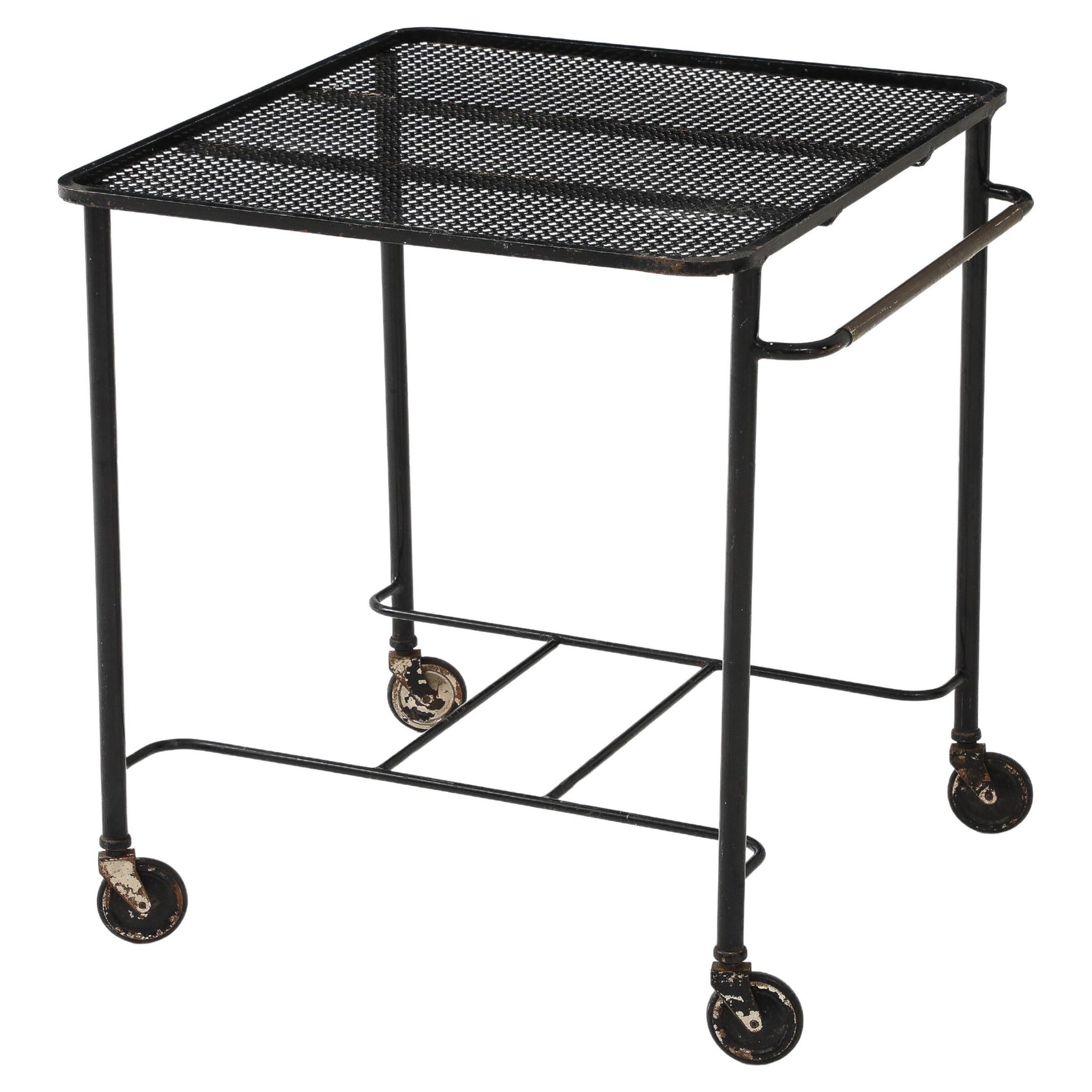 Matthieu Matégot Bar Cart  Rolling Table, C. 1950