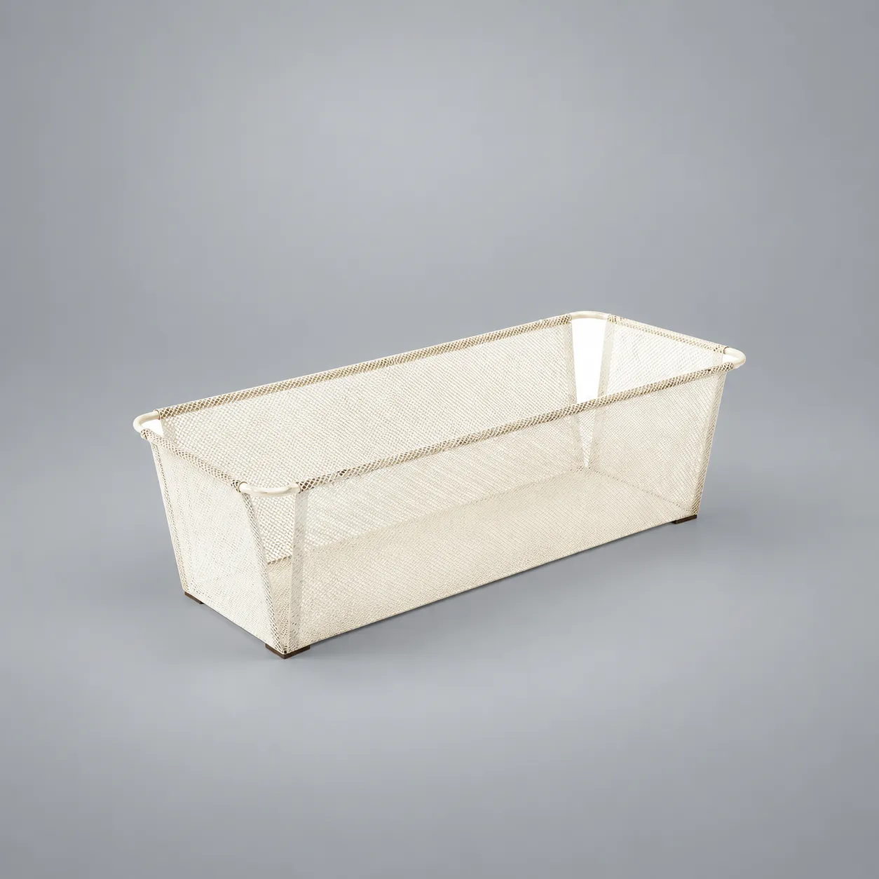 Large Mathieu Matégot White Planter, France, c. 1955